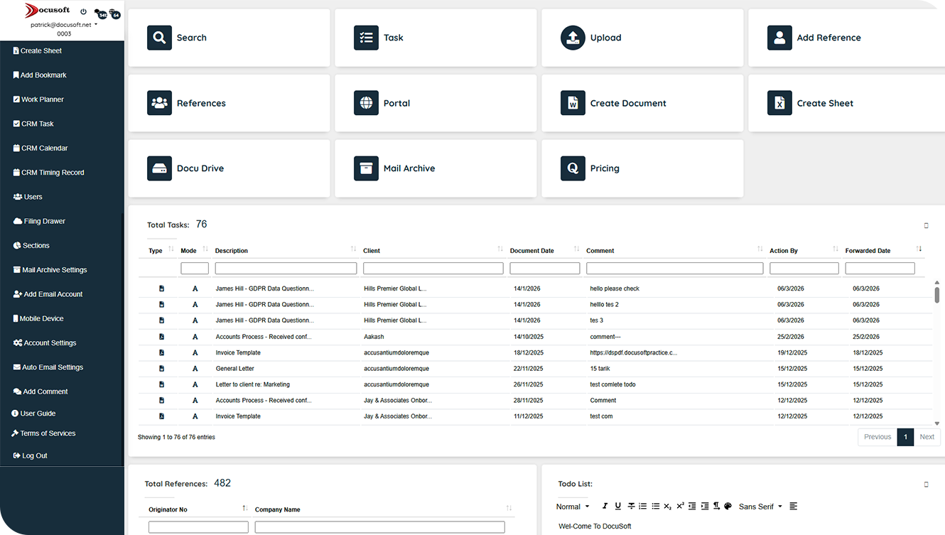 Document management workflow